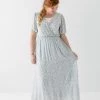 Tea N Rose 'Hyacinth' Floral Maxi Dress In Powder Blue FINAL SALE Dresses