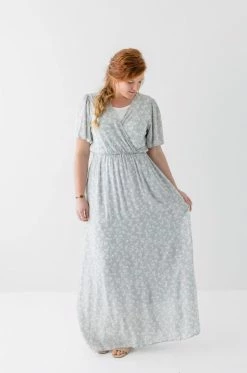 Tea N Rose 'Hyacinth' Floral Maxi Dress In Powder Blue FINAL SALE Dresses
