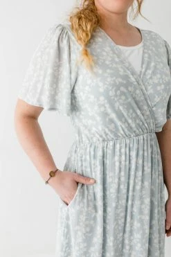 Tea N Rose 'Hyacinth' Floral Maxi Dress In Powder Blue FINAL SALE Dresses