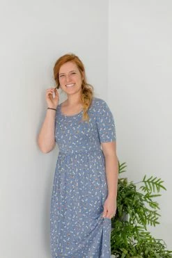 Mikarose 'Lydia' Ditsy Floral Maxi Dress In Cornflower Blue FINAL SALE Dresses 7 Mikarose 'Lydia' Ditsy Floral Maxi Dress In Cornflower Blue FINAL SALE Dresses