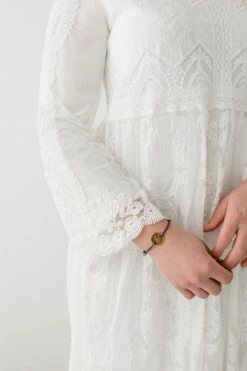 Tea N Rose 'Waverly' Embroidered Lace Maxi Dress In White FINAL SALE