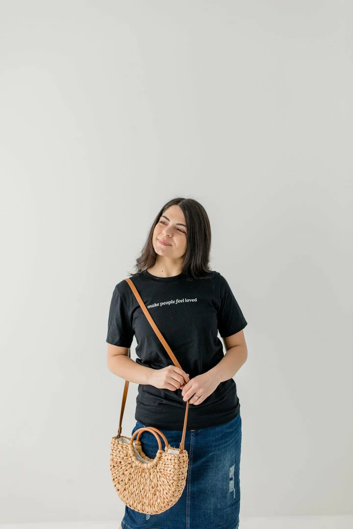 Oat Collective 'Make People Feel Loved' Graphic Tee Tops/Cardigans 3 Oat Collective 'Make People Feel Loved' Graphic Tee Tops/Cardigans