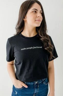 Oat Collective 'Make People Feel Loved' Graphic Tee Tops/Cardigans