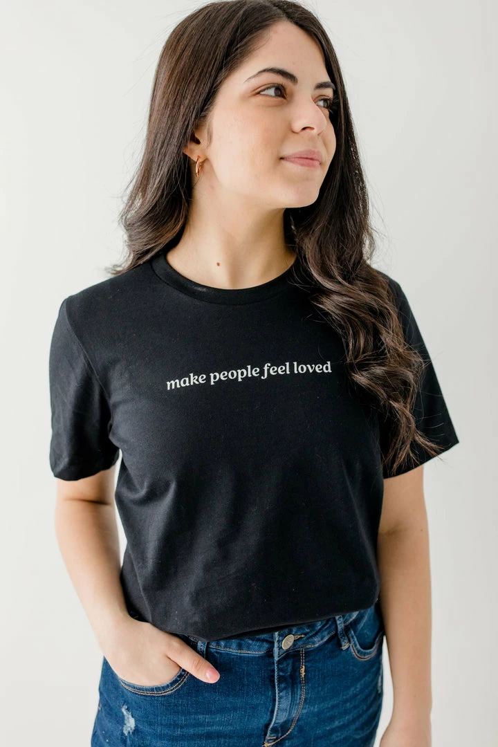 Oat Collective 'Make People Feel Loved' Graphic Tee Tops/Cardigans 2 Oat Collective 'Make People Feel Loved' Graphic Tee Tops/Cardigans
