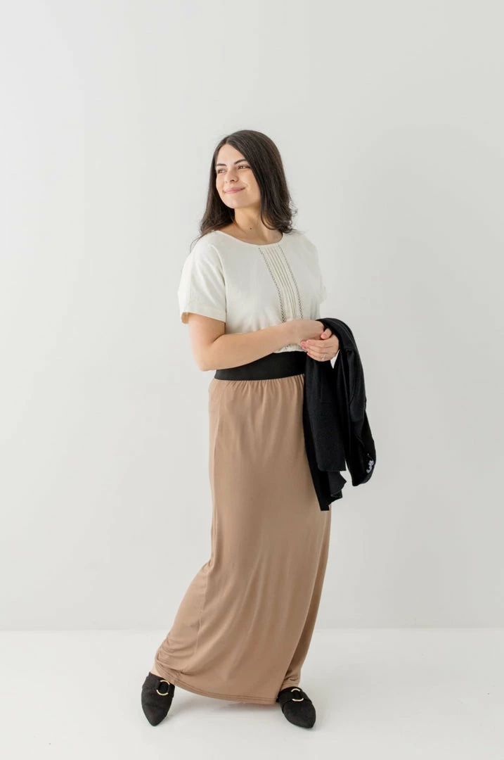 The Main Street Exchange Exclusive Designs 'Claire' Skirt In Mocha 1 The Main Street Exchange Exclusive Designs 'Claire' Skirt In Mocha