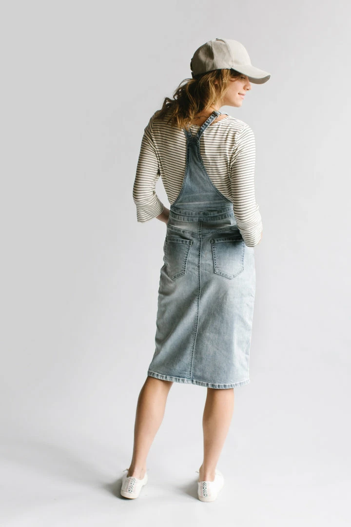 The Main Street Exchange Exclusive Designs 'Emerson' Light Denim Skirt Overalls 12 The Main Street Exchange Exclusive Designs 'Emerson' Light Denim Skirt Overalls