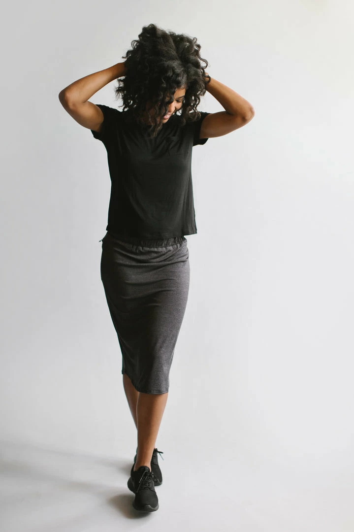 The Main Street Exchange Exclusive Designs 'Alexa' Athletic Skort In Warm Charcoal 4 The Main Street Exchange Exclusive Designs 'Alexa' Athletic Skort In Warm Charcoal