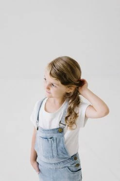 The Main Street Exchange 'Emerson' Girl Light Denim Skirt Overalls