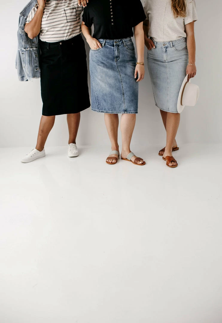 THE MAIN STREET EXCHANGE Exclusive Designs 'Kyra' Denim Skirt 3 THE MAIN STREET EXCHANGE Exclusive Designs 'Kyra' Denim Skirt