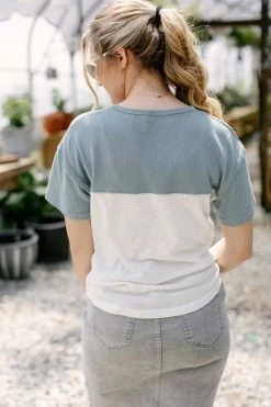 The Main Street Exchange 'Brynn' Color Block Tee FINAL SALE Exclusive Designs