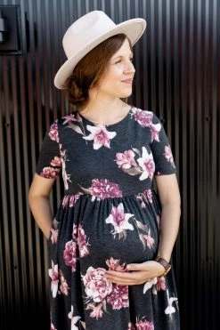 RK Apparel 'Amber' Babydoll Maternity Midi Dress FINAL SALE Dresses 8 RK Apparel 'Amber' Babydoll Maternity Midi Dress FINAL SALE Dresses