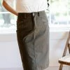 The Main Street Exchange 'Willow' Olive Skirt FINAL SALE Exclusive Designs