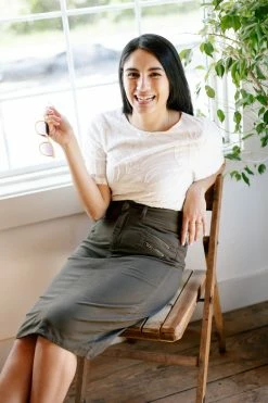 The Main Street Exchange 'Willow' Olive Skirt FINAL SALE Exclusive Designs 14 The Main Street Exchange 'Willow' Olive Skirt FINAL SALE Exclusive Designs