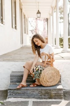 The Main Street Exchange 'Olivia' Skirt In Clay