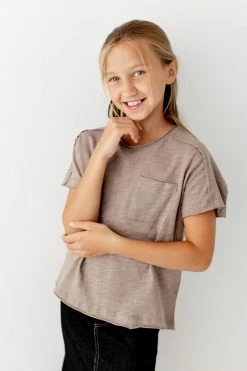 12pm By Mon Ami 'Shae' Girl Pocket Tee FINAL SALE