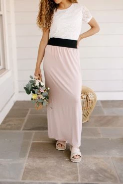 The Main Street Exchange Exclusive Designs 'Claire' Skirt In Light Rose 6 The Main Street Exchange Exclusive Designs 'Claire' Skirt In Light Rose