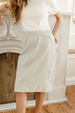 The Main Street Exchange 'Piper' Knee Length Knit Denim Skirt Exclusive Designs 27 The Main Street Exchange 'Piper' Knee Length Knit Denim Skirt Exclusive Designs