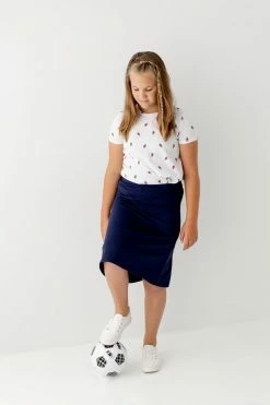 THE MAIN STREET EXCHANGE Exclusive Designs 'Zoey' Girl Skort In Navy