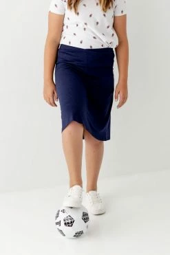 THE MAIN STREET EXCHANGE Exclusive Designs 'Zoey' Girl Skort In Navy