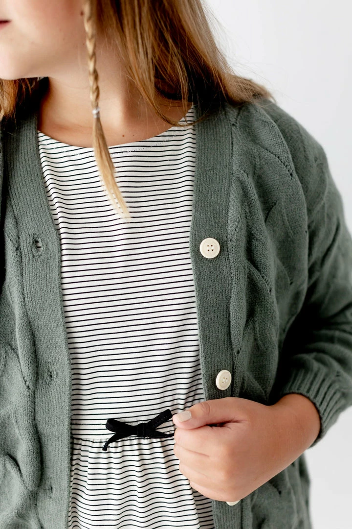 12pm By Mon Ami 'Charlotte' Girl Cable Knit Cardigan FINAL SALE Tops/Cardigans 8 12pm By Mon Ami 'Charlotte' Girl Cable Knit Cardigan FINAL SALE Tops/Cardigans