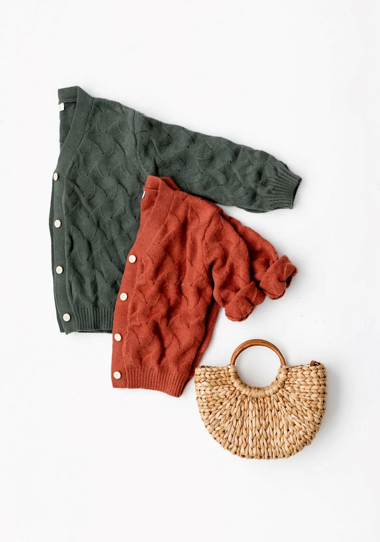 12pm By Mon Ami 'Charlotte' Girl Cable Knit Cardigan FINAL SALE Tops/Cardigans 1 12pm By Mon Ami 'Charlotte' Girl Cable Knit Cardigan FINAL SALE Tops/Cardigans