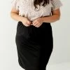 The Main Street Exchange 'Olivia' Skirt In Black