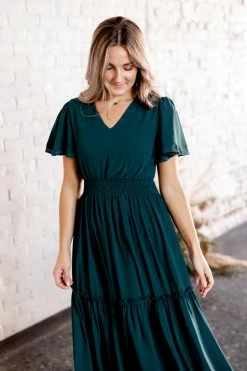 Mikarose Dresses 'Elizabeth' Maxi Dress In Pine