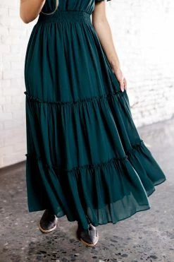 Mikarose Dresses 'Elizabeth' Maxi Dress In Pine