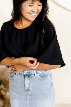 Mikarose 'Monet' Flutter Sleeve Top FINAL SALE Tops/Cardigans 6 Mikarose 'Monet' Flutter Sleeve Top FINAL SALE Tops/Cardigans