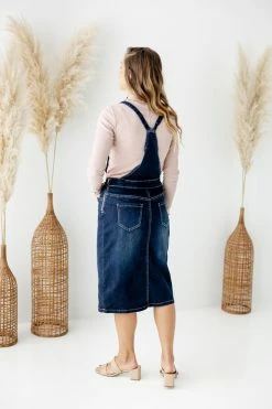 The Main Street Exchange 'Emerson' Dark Denim Skirt Overalls Exclusive Designs 17 The Main Street Exchange 'Emerson' Dark Denim Skirt Overalls Exclusive Designs