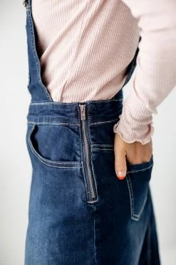 The Main Street Exchange 'Emerson' Dark Denim Skirt Overalls Exclusive Designs 23 The Main Street Exchange 'Emerson' Dark Denim Skirt Overalls Exclusive Designs