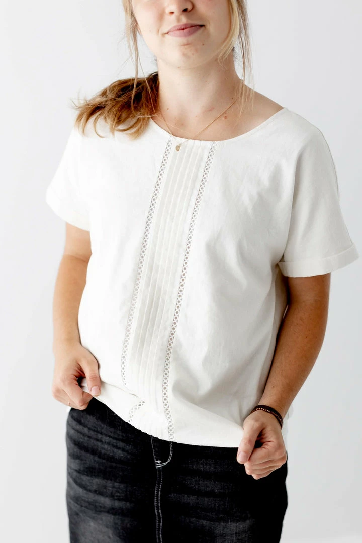The Main Street Exchange 'Emma' Linen Top In Light Cream Exclusive Designs 5 The Main Street Exchange 'Emma' Linen Top In Light Cream Exclusive Designs
