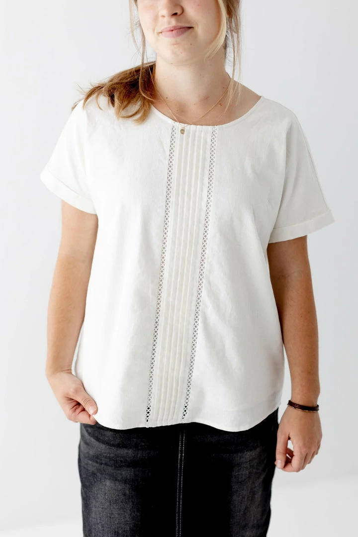 The Main Street Exchange 'Emma' Linen Top In Light Cream Exclusive Designs 6 The Main Street Exchange 'Emma' Linen Top In Light Cream Exclusive Designs