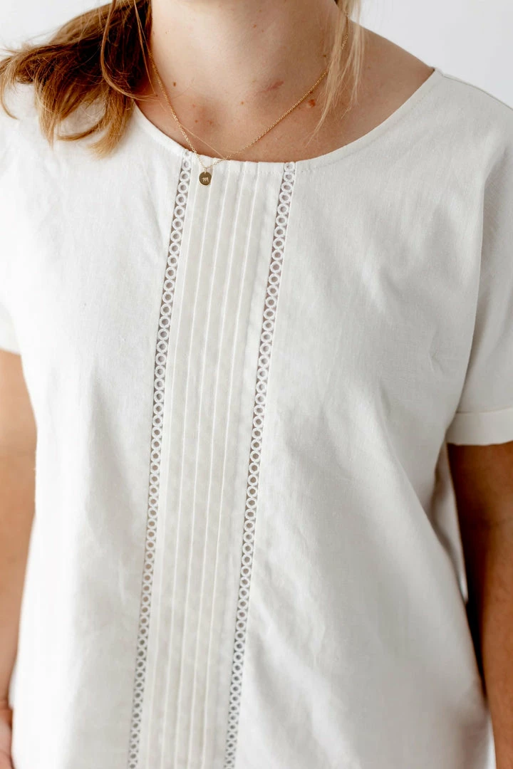 The Main Street Exchange 'Emma' Linen Top In Light Cream Exclusive Designs 2 The Main Street Exchange 'Emma' Linen Top In Light Cream Exclusive Designs