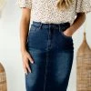 The Main Street Exchange 'Wren' Classic Denim Skirt