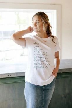 The Main Street Exchange 'Fruits Of The Spirit' Graphic Tee FINAL SALE Exclusive Designs