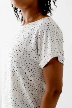 The Main Street Exchange 'Shalom' Printed Top In Ivory Lancaster Collection 13 The Main Street Exchange 'Shalom' Printed Top In Ivory Lancaster Collection