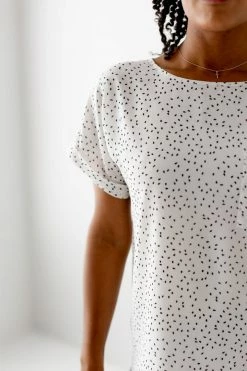 The Main Street Exchange 'Shalom' Printed Top In Ivory Lancaster Collection 14 The Main Street Exchange 'Shalom' Printed Top In Ivory Lancaster Collection