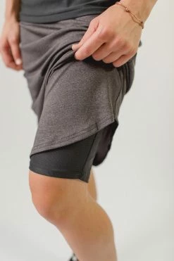 The Main Street Exchange Exclusive Designs 'Alexa' Athletic Skort In Warm Charcoal 14 The Main Street Exchange Exclusive Designs 'Alexa' Athletic Skort In Warm Charcoal