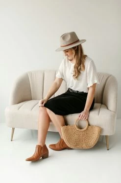 The Main Street Exchange 'Maven' Ponte Knit Skirt In Black FINAL SALE