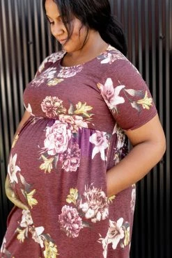 RK Apparel 'Amber' Babydoll Maternity Midi Dress FINAL SALE Dresses 11 RK Apparel 'Amber' Babydoll Maternity Midi Dress FINAL SALE Dresses