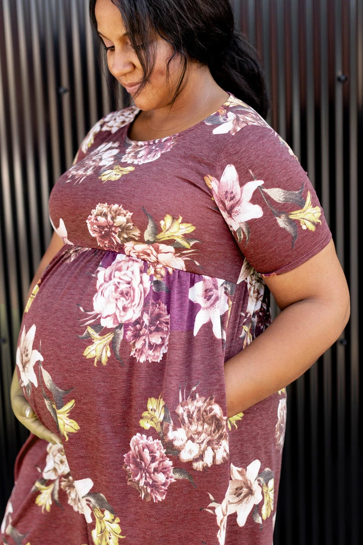 RK Apparel 'Amber' Babydoll Maternity Midi Dress FINAL SALE Dresses 6 RK Apparel 'Amber' Babydoll Maternity Midi Dress FINAL SALE Dresses